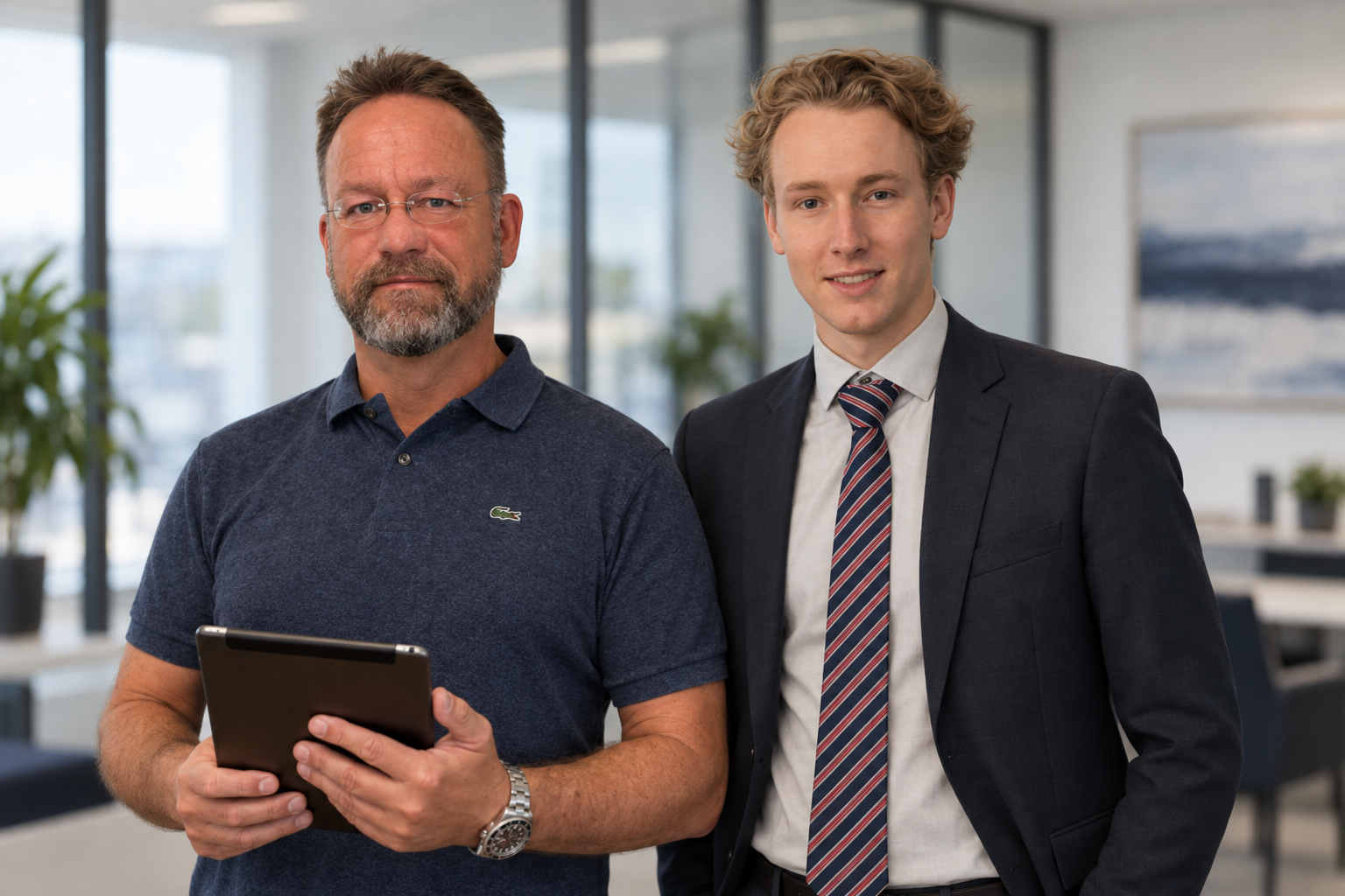 Andreas Ebbersmeyer (links) und Bendix Ebbersmeyer (rechts)